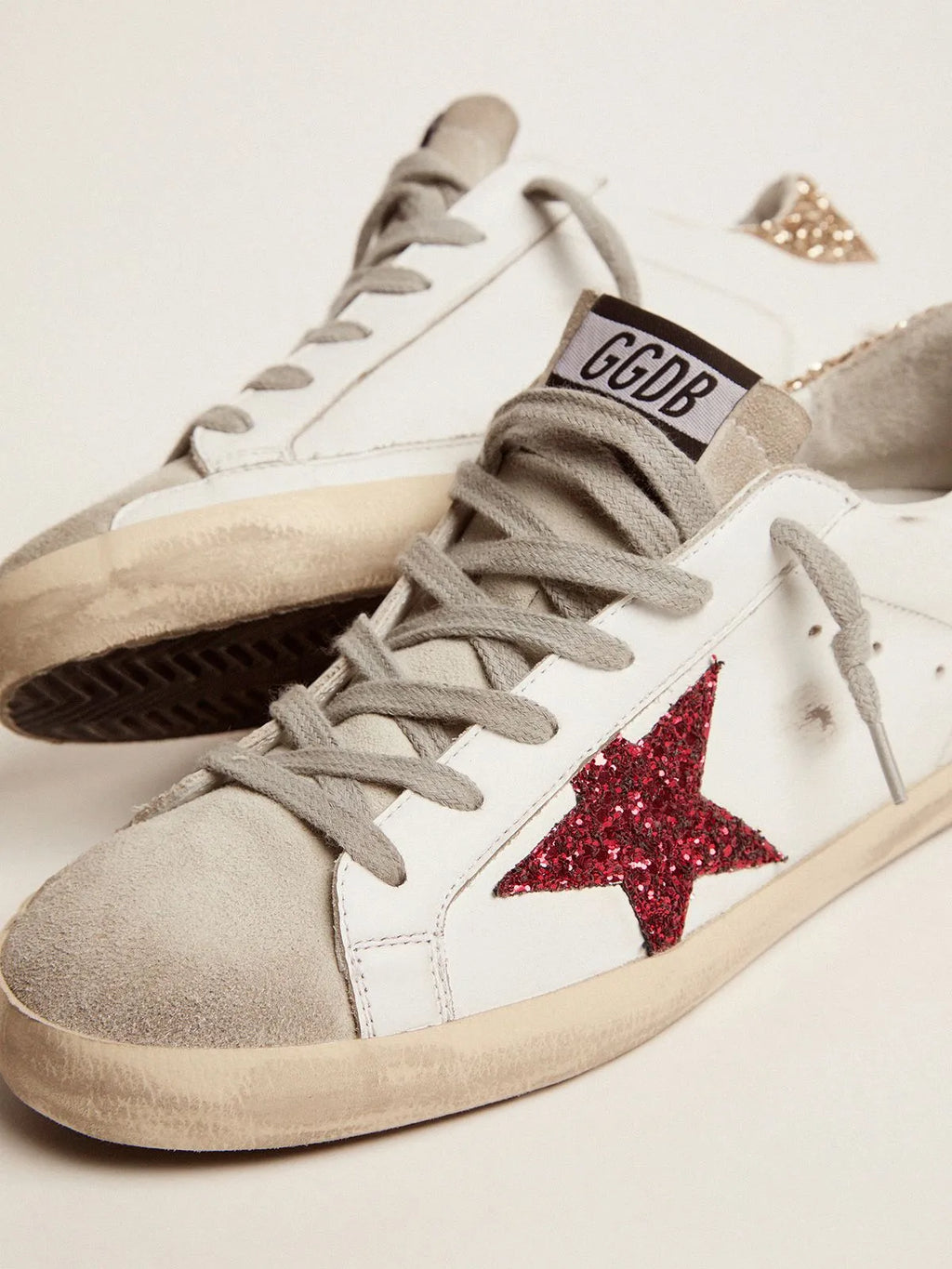Zapatillas Super-Star con estrella de purpurina de colores y lengüeta en el talón (Precio de ganga)