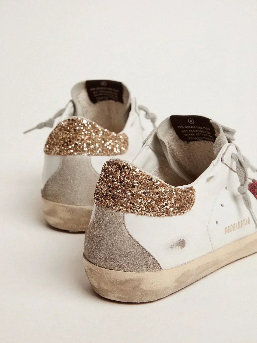 Zapatillas Super-Star con estrella de purpurina de colores y lengüeta en el talón (Precio de ganga)