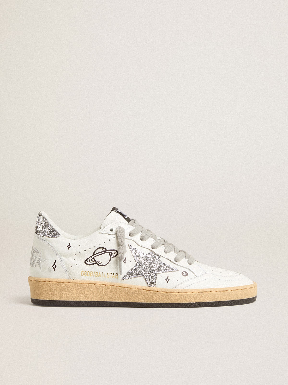Men's Ball Star Wishes in nappa leather with glitter star and heel tab