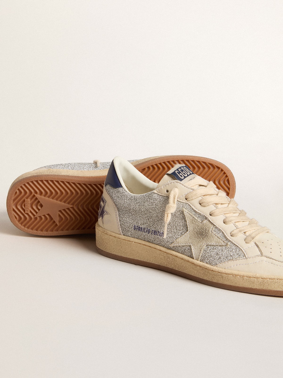 Women's Ball Star LTD in Swarovski crystals and leather with white suede star